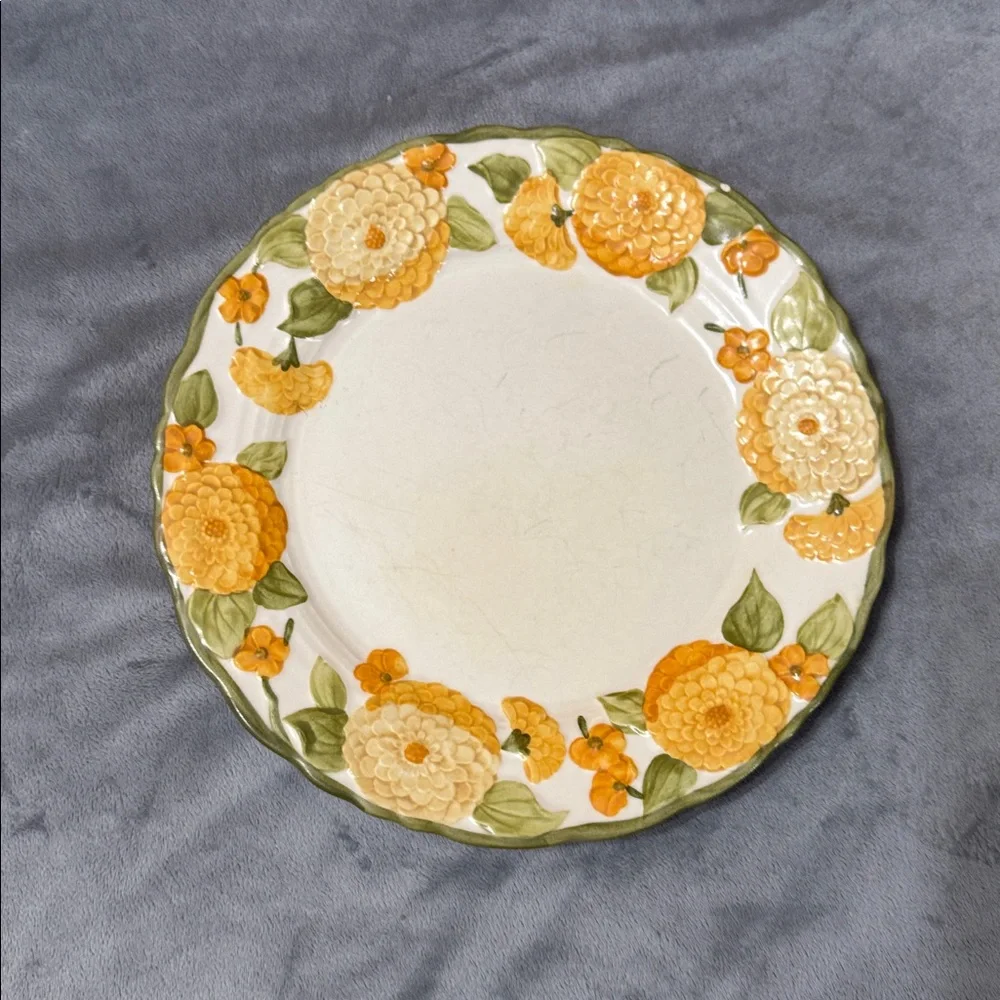 Vintage‎ Metlox Poppytrail Sculpted Zinnia 10.5